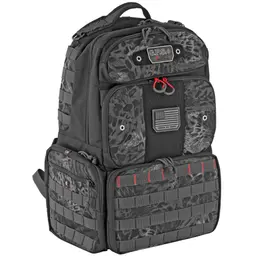 GPS TAC Range Backpack Tall Blackout – Tactical Gun Bag for Shooting and Travel - 2