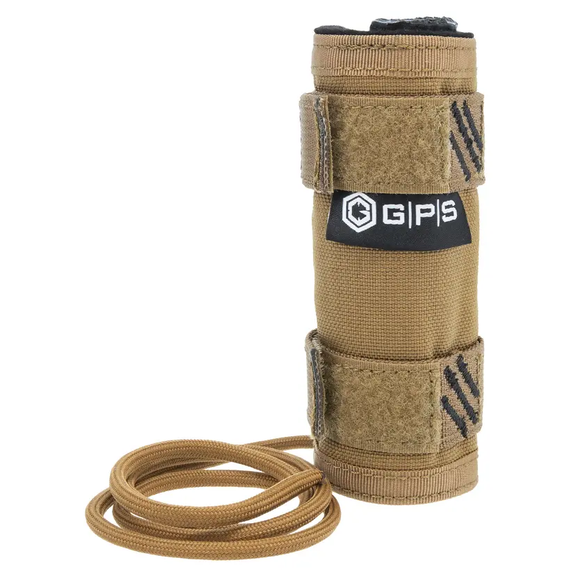 GPS TAC Suppressor Cover 22LR 5" Tan Nylon – Durable Muzzle Protection - 1