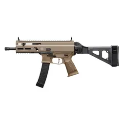Grand Power Stribog SP9A3 9mm 8" Threaded Barrel Pistol FDE 30+1 Semi-Auto with Brace and M-LOK - 2