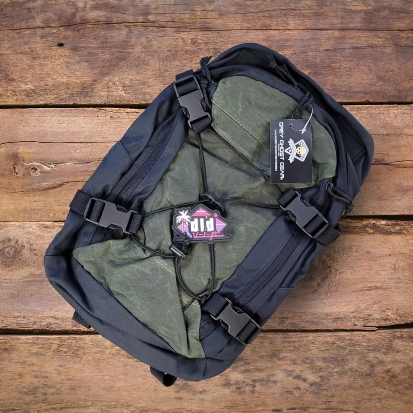 Grey Ghost Gear Throwback Pack Wax Canvas BLK/ODG - 1