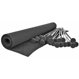 Gun Storage Solutions Rifle Rod Starter Kit 20 Pack with 15" x 30" Fabric for Safe Organization - 1