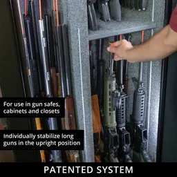 Gun Storage Solutions Rifle Rod Starter Kit 20 Pack with 15" x 30" Fabric for Safe Organization - 5