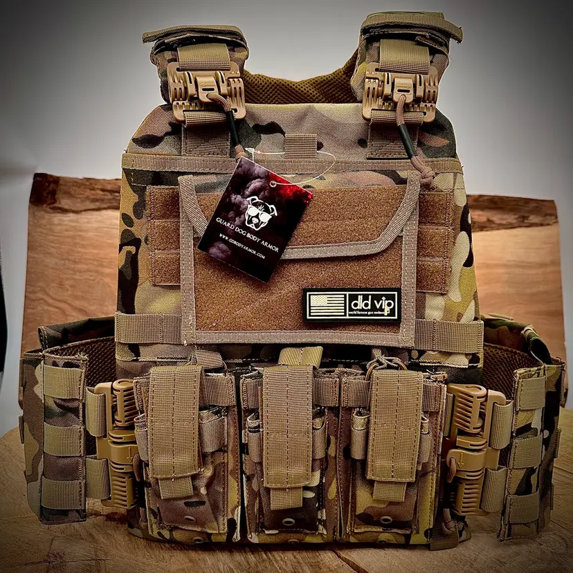 Guard Dog Dane Multicam Plate Carrier w/ Front & Back Plates Level 3A - 1
