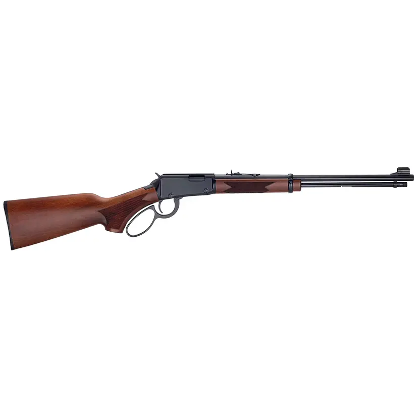 Henry Repeating Arms H1 Western Lever Action Rifle .22LR 18.5in Barrel 15rd Walnut Stock Blued Steel - 1