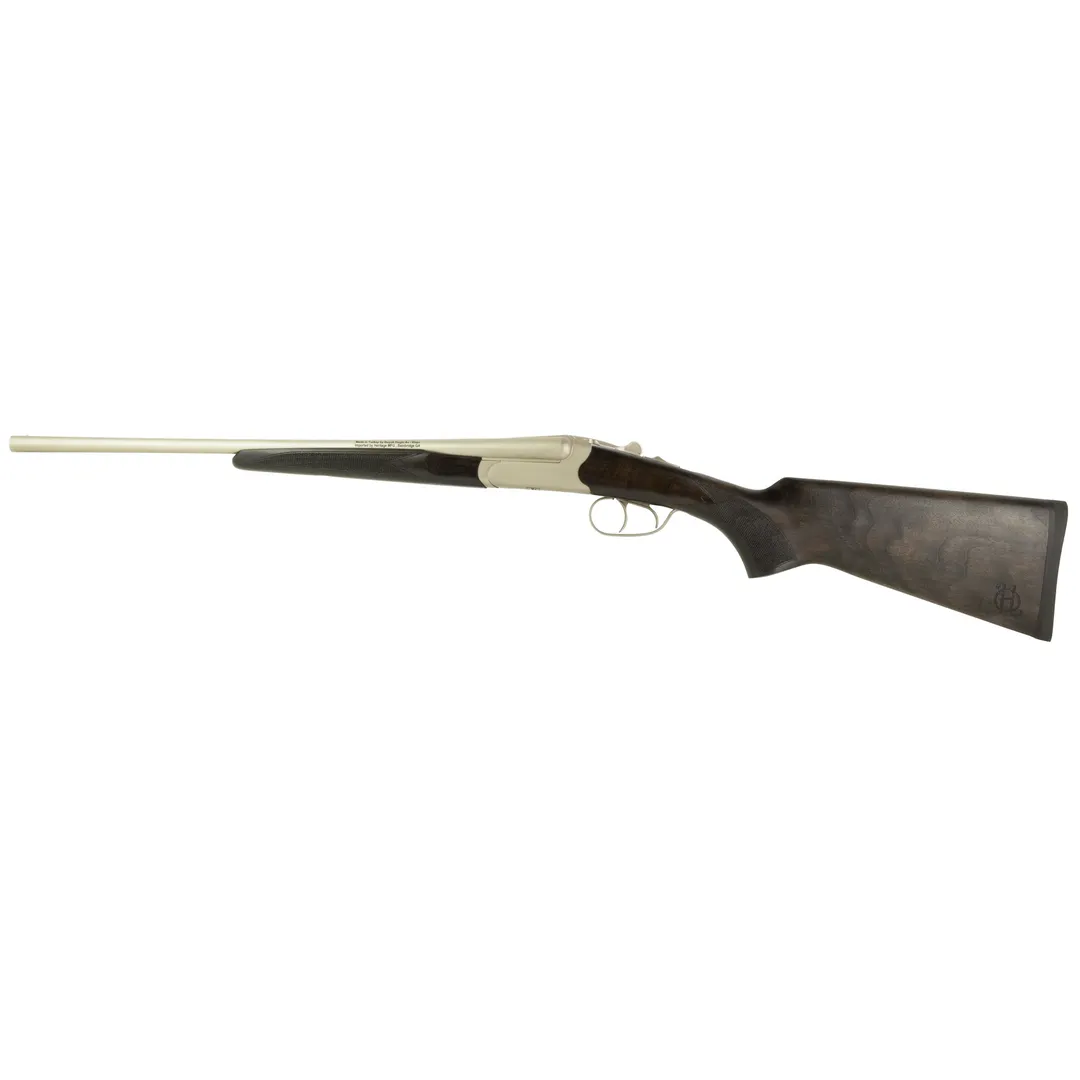 Heritage Badlander SXS 410 Bore 18.5" Side-By-Side Shotgun, Nickel Finish, Turkish Walnut Stock