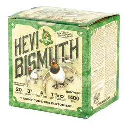 HEVI-Shot HEVI-Bismuth 20 Gauge 3" #4 Shot 1-1/8 oz 25 Rounds - 3