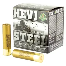 HEVI-Shot HEVI-Steel 12 Gauge 3.5" #2 Shot 1 3/8 oz 25 Rounds – High Velocity Steel Shot Ammunition - 1