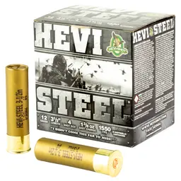 HEVI-Shot HEVI-Steel 12 Gauge 3.5" #4 Shot 1 3/8 oz 25 Rounds - 1