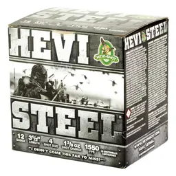 HEVI-Shot HEVI-Steel 12 Gauge 3.5" #4 Shot 1 3/8 oz 25 Rounds - 3