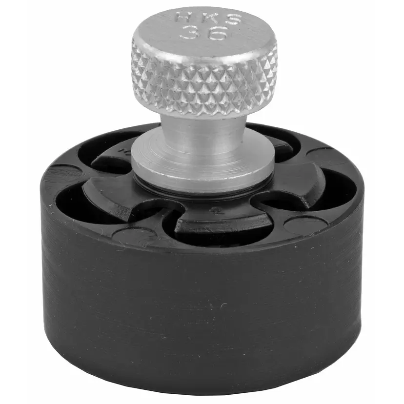 HKS Speed Loader for 357 Magnum S&W J Frame, Taurus 605, Ruger – Black - 1
