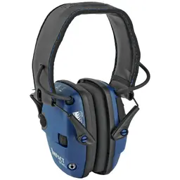 Howard Leight Impact Sport Electronic Earmuff Real Blue – Folding Hearing Protection - 1