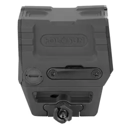 Holosun AEMS CORE X2 Enclosed Red Dot Sight Gold 2 MOA Dot Black Lower 1/3 Co-Witness 1913 Picatinny Mount - 3