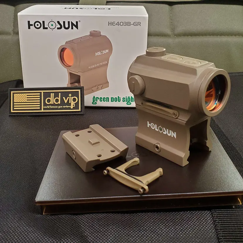 Holosun HE403B-GR 2MOA Green Dot FDE - 1