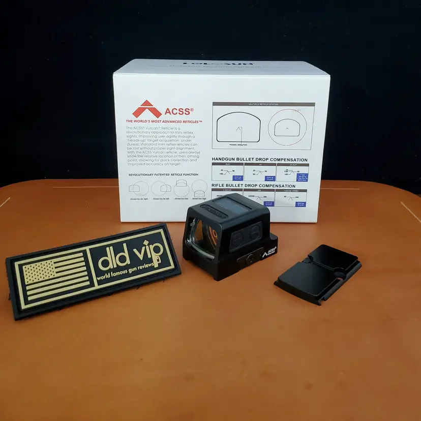 Holosun HE509-RD Solar Red ACSS Vulcan w/ MOS Mounting Plate - 1