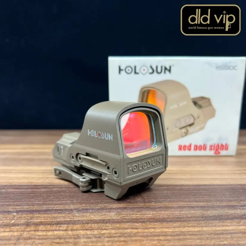 Holosun HS510C Red 2MOA Dot w/ 65MOA Circle FDE - 1