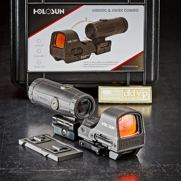 Holosun HS510C Red Dot w/ HM3X Magnifier - 1