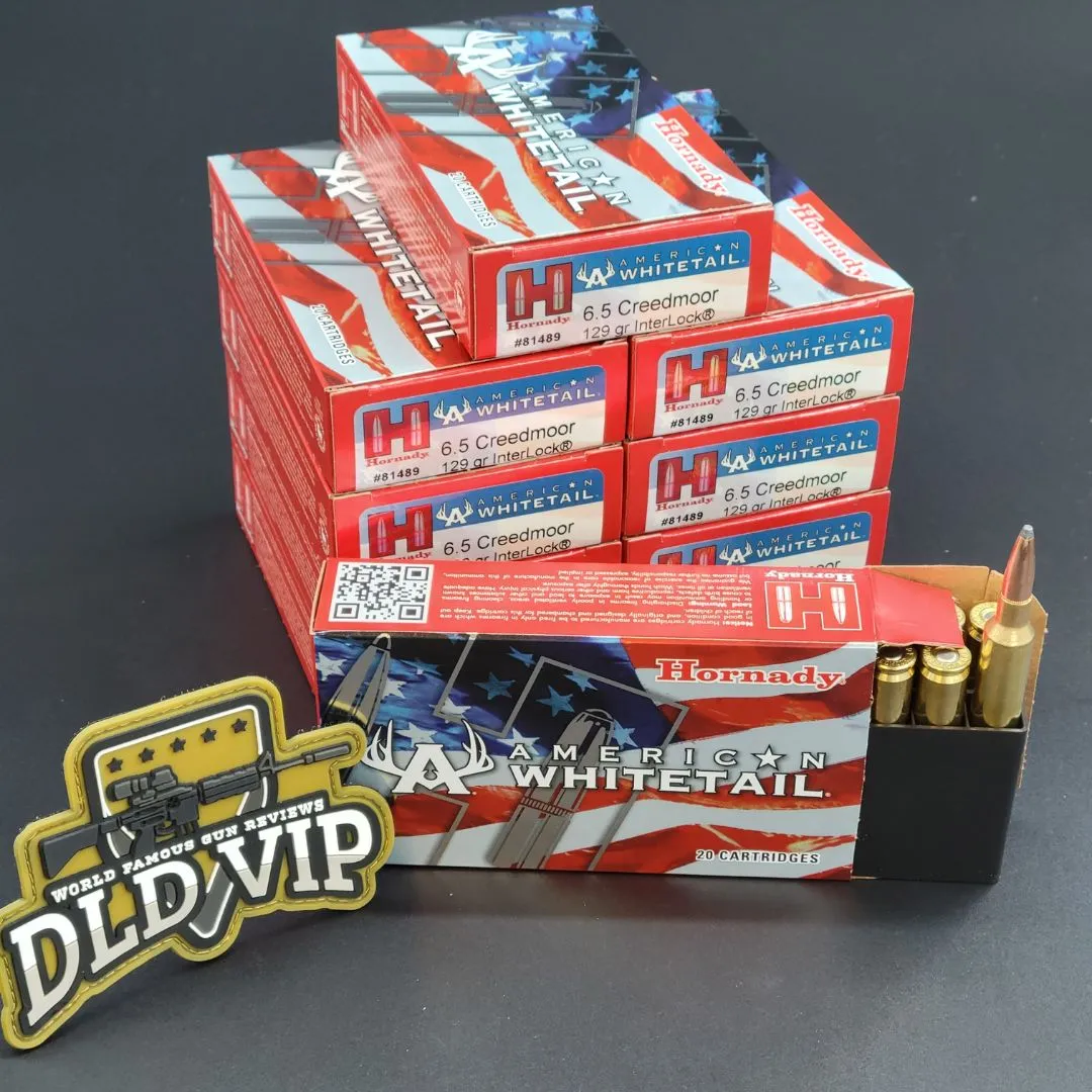 Hornady American Whitetail 6.5 Creedmoor 129Gr Interlock 200rd Case