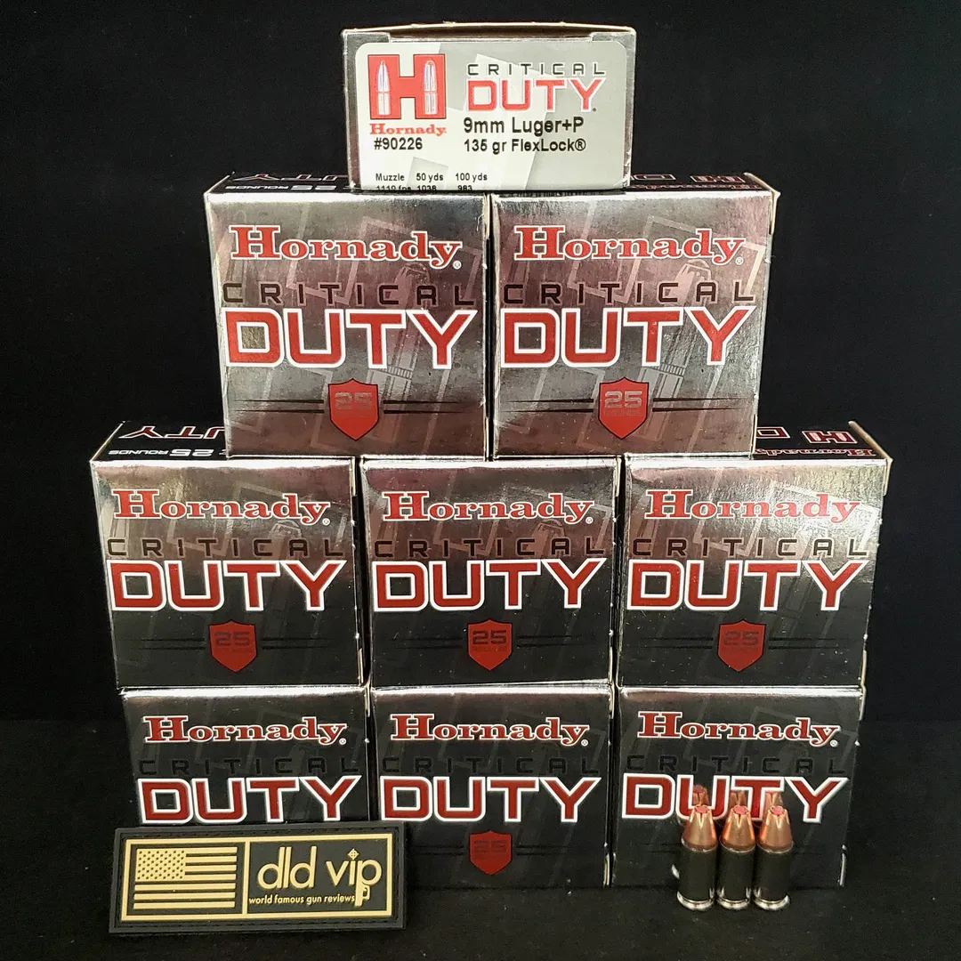 Hornady Critical Duty 9mm +P 135Gr FlexLock