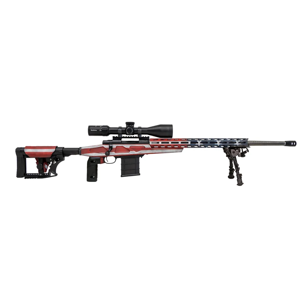 Howa 1500 APC 6.5 Creedmoor CF 24" RWB Cerakote w/ 4-16x50 Nikko Stirling Scope