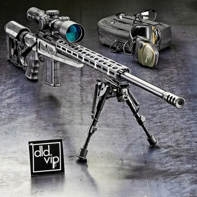 Howa 1500 APC 6.5 Creedmoor MDT 24" Gray Flag Cerakote w/ 4-16x50 Optic - 1