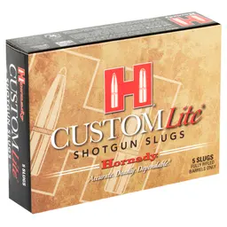 Hornady Custom Lite 20 Gauge 2.75" 250gr FTX Sabot Slug Ammo 5 Rounds - 2