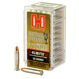 Hornady Critical Defense 22WMR 45 Grain FTX Ammunition – 50 Rounds - 1