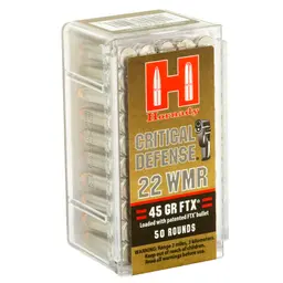 Hornady Critical Defense 22WMR 45 Grain FTX Ammunition – 50 Rounds - 2