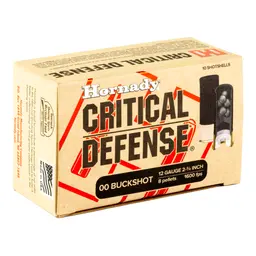 Hornady Critical Defense 12 Gauge 2.75" 00 Buckshot Ammunition 10 Rounds - 2