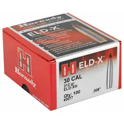 Hornady ELD-X 30 Cal .308 212 Grain Ballistic Tip Bullets 100 Count - 2