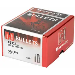 Hornady FMJ-RN 45 Cal .451 230 Grain Bullets – 100 Count Reloading Supplies - 3
