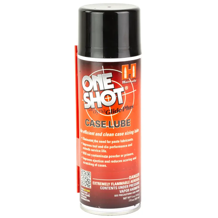 Hornady One Shot Spray Case Lube 5oz – Reloading Case Lubricant for Lead & Copper - 1