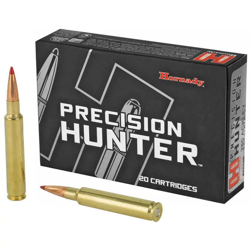 Hornady Precision Hunter 280 Ackley Improved 162 Grain ELD-X Ammo 20 Rounds - 1
