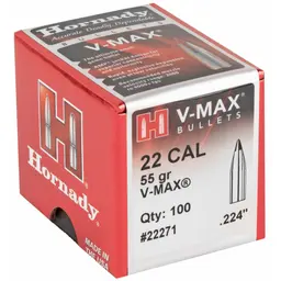 Hornady V-MAX 22 Cal .224 55gr Ballistic Tip Bullets – 100 Count - 2
