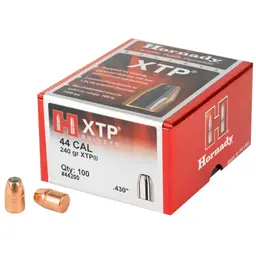 Hornady XTP 44 Caliber .430 240 Grain Hollow Point Bullets – 100 Count - 1