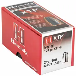 Hornady XTP 9mm 124gr Hollow Point Bullets .355 Diameter – 100 Count - 2