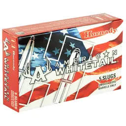 Hornady American Whitetail 12 Gauge 2.75" 1oz Rifled Slug Ammunition 5 Rounds - 2