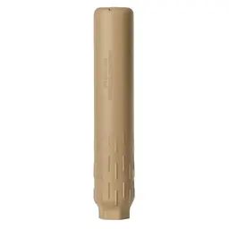 HUXWRX FLOW 22 Ti .22 LR Suppressor 1/2x28 Direct Thread Grade 5 Titanium FDE Cerakote - 1