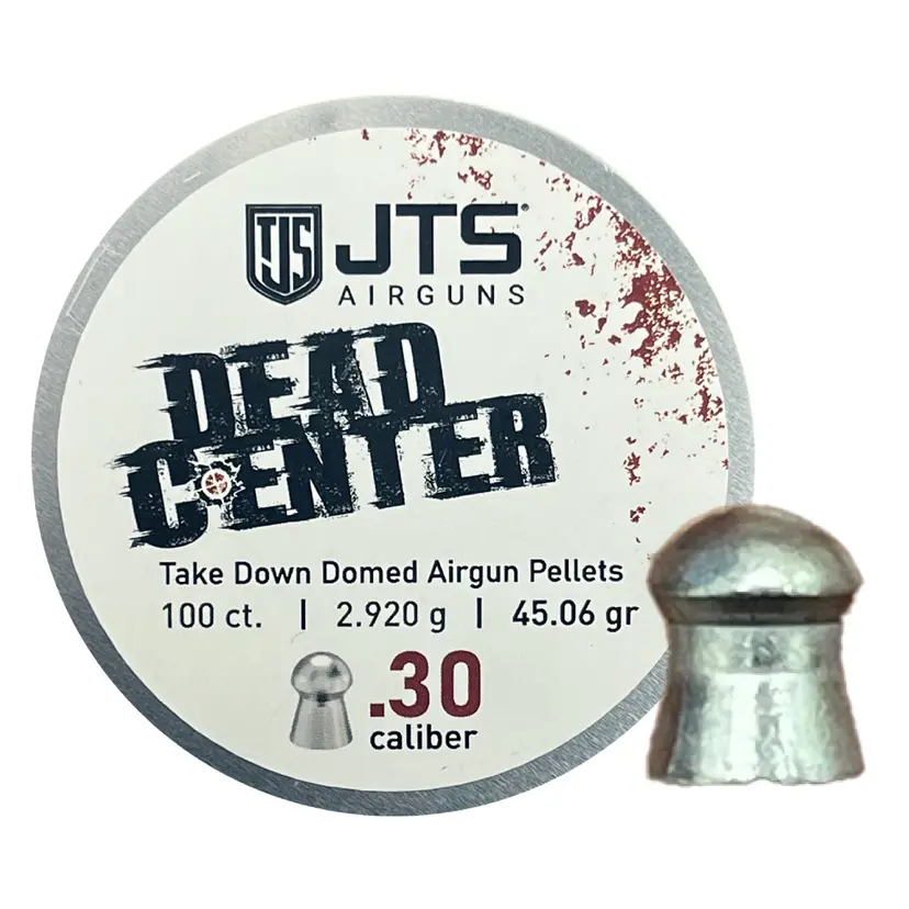 JTS .30 Cal 45gr Domed Airgun Pellets 100ct – Precision 30 Caliber Ammo by JTS Group - 1