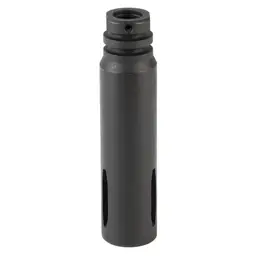 KAK Industry Retro AR Extended Flash Hider 4" 1/2x28 for AR-15 5.56 NATO Black Phosphate - 2