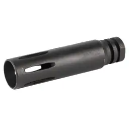 KAK Industry Retro AR Extended Flash Hider 4" 1/2x28 for AR-15 5.56 NATO Black Phosphate - 3