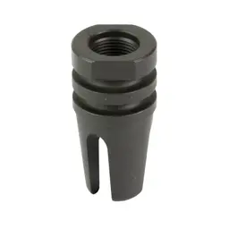 KAK Industry Retro Taper Flash Hider 1/2x28 for AR-15 5.56 NATO, Phosphate Black - 2