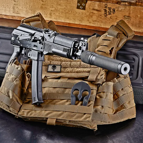 Kalashnikov USA KR9S 9mm Faux Suppressor w/ Folding Stock - 1