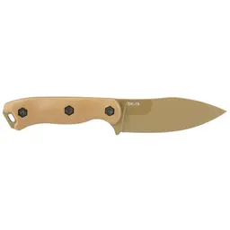 KA-BAR BK19 Becker Nessmuk Fixed Blade Knife 4.3" 1095 Cro-Van Steel Coyote Brown Handle with Sheath - 2
