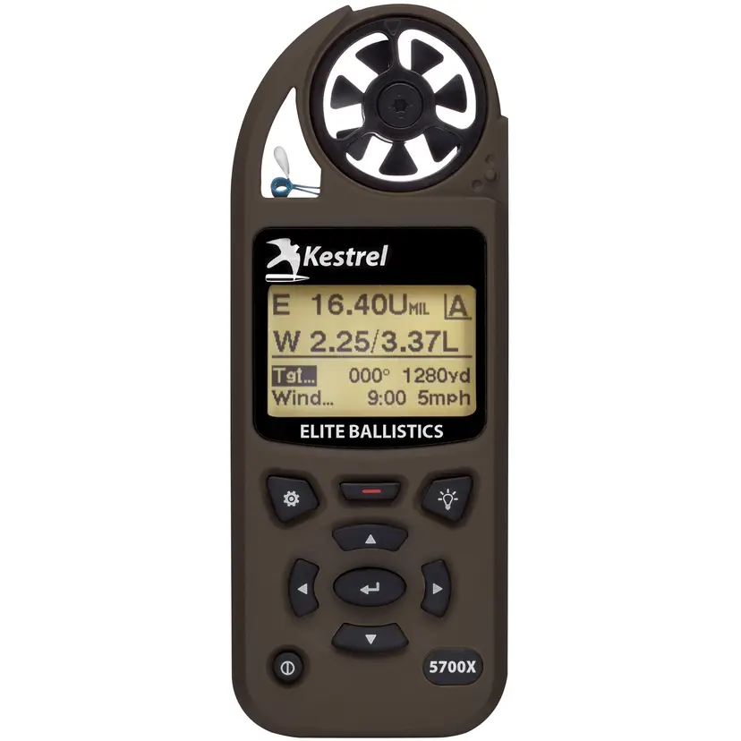 Kestrel 5700X Elite Weather Meter with Ballistics FDE – Advanced Flat Dark Earth Environmental Sensor - 1