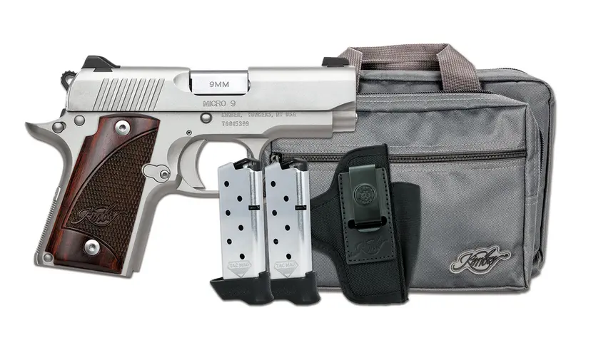 Kimber Micro 9 RTC Bundle - Compact 9MM Handgun with Holster and Magazines - 1
