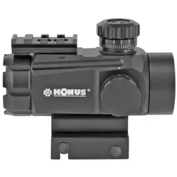 Konus Konusight Multi-Ret Red Dot Sight 1x35mm 4 MOA Red/Green Dot Matte Black with .22 Base - 3