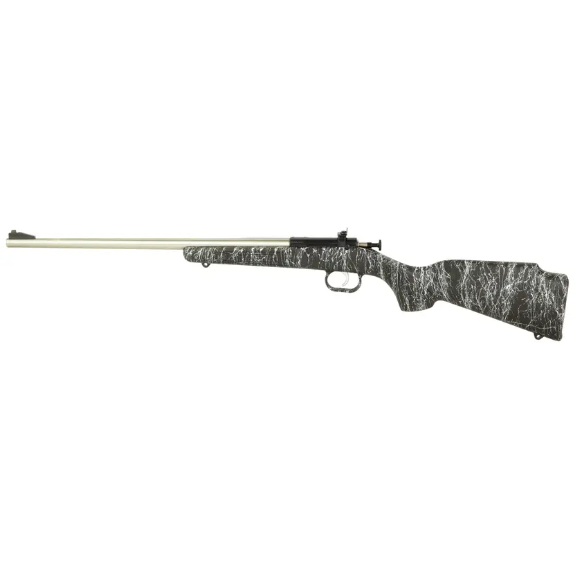 Keystone Crickett 22LR Bolt Action Rifle, Stainless Barrel, Black Stock, Compact Single Shot - 1
