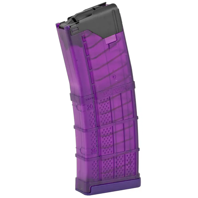 Lancer M4/AR 5.56 Hybrid 30rd Mag Translucent Purple - 1
