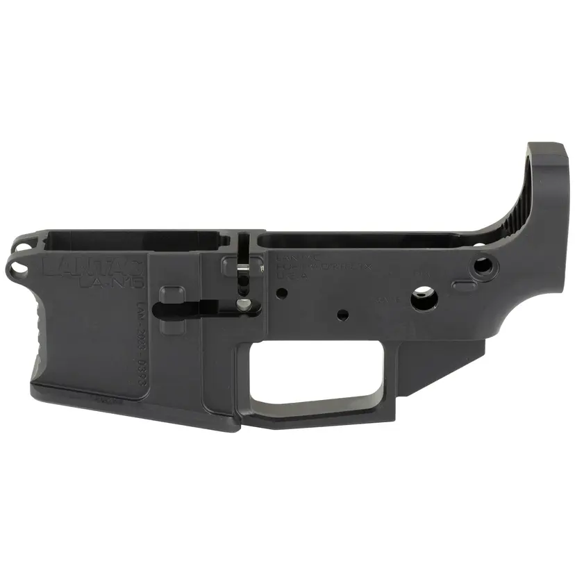 LanTac N15 Raven Billet AR-15 Lower Receiver Anodized Black - 1