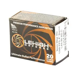 Lehigh Defense Xtreme Defense 9mm 90gr XD FTM Ammunition – 20 Rounds - 3
